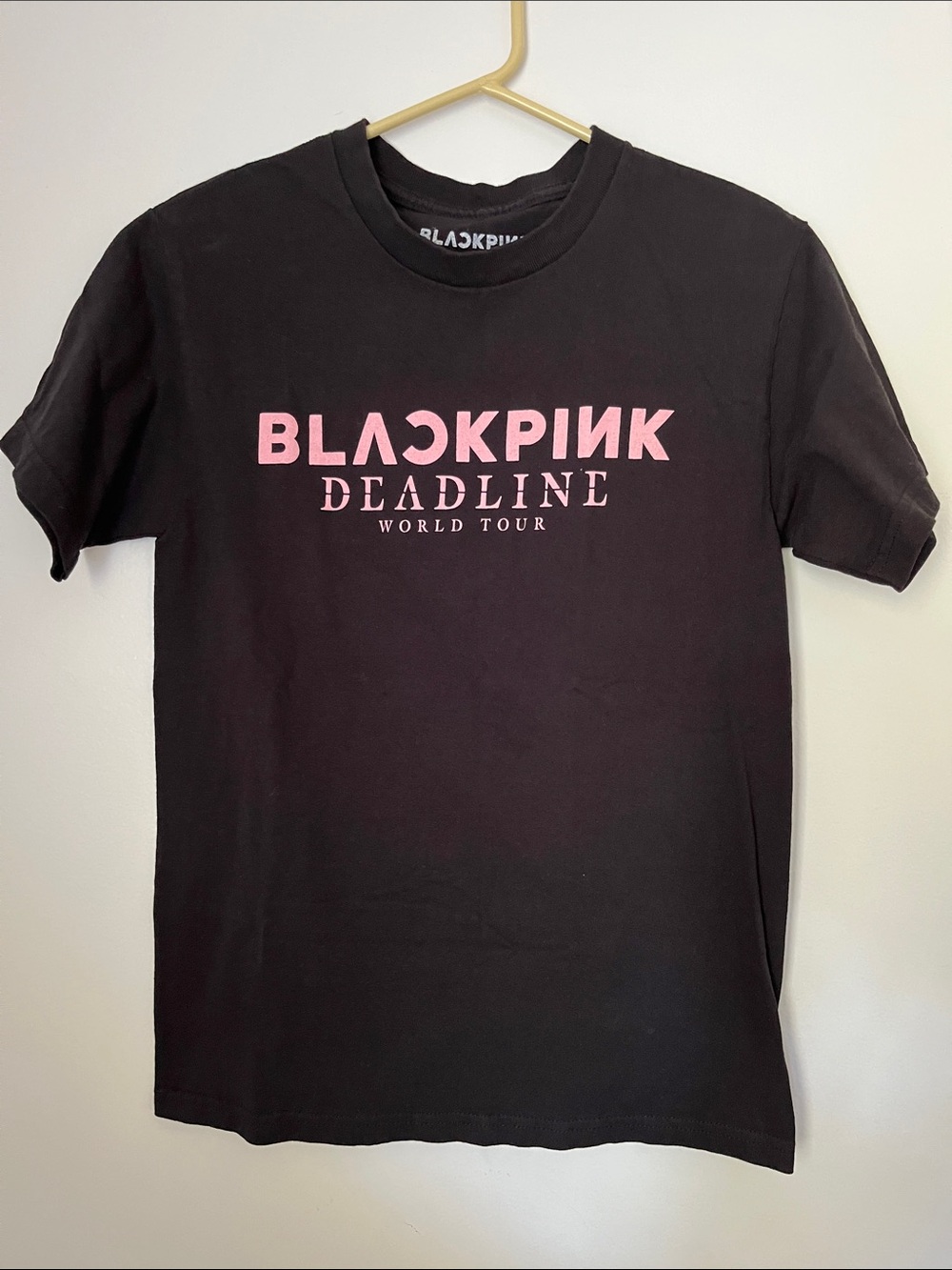 Black Pink Deadline World Tour Tee Shirt K Pop Music Girl Group